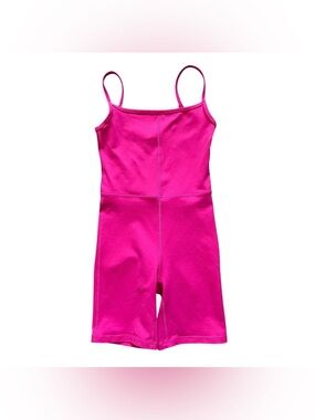 Wilfred Free Freestyle 7” Romper XS Pink Aritzia Stretch Jersey Athleisure